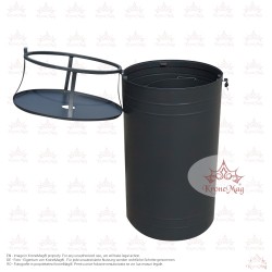 Abfallbehälter mit Abdeckung und Aschenbecher URBAN 10.CS