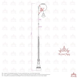 Kandelaber Masten aus Gusseisen K1H1-KL1