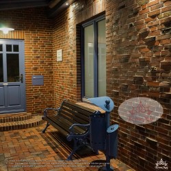 Gartenmöbel Gartenbank Gusseisen und Holz 709