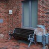 Parkbank, Sitzbank mit Rückenlehne aus Gusseisen und Holz 709