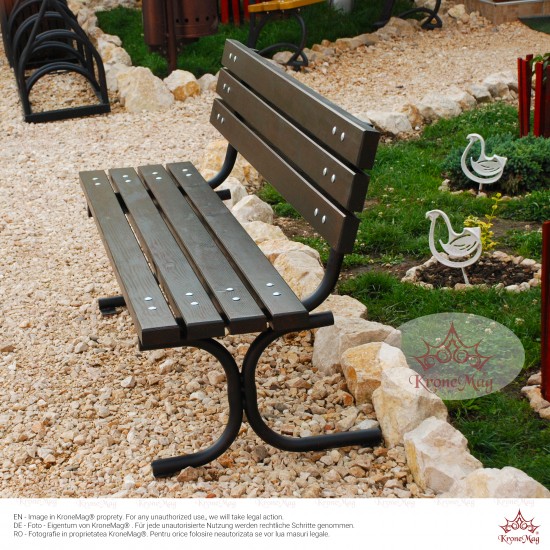 Parkbank,Sitzbank Metall Holz IANCA