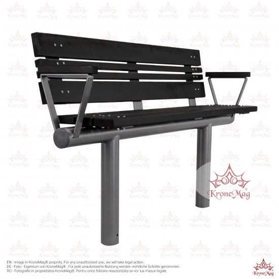 Parkbank,Sitzbank Metall Holz GYOR