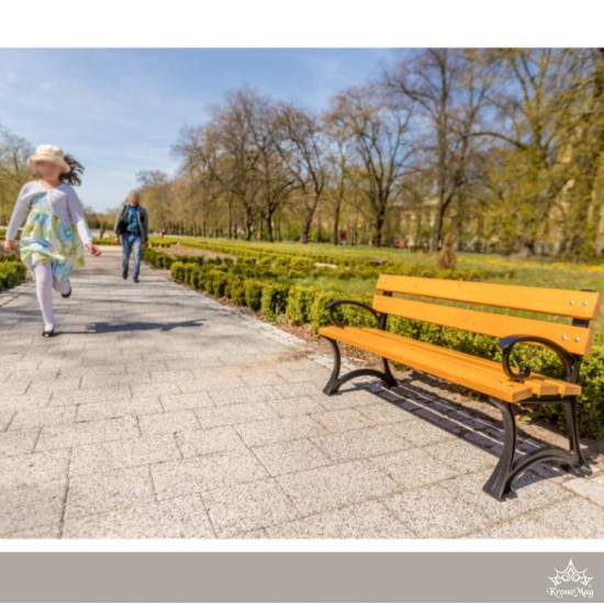 Park- und Gartenbank aus Gusseisen und Holz Junior BILBAO