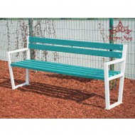 Parkbank, Sitzbank Metall Holz THAVIS