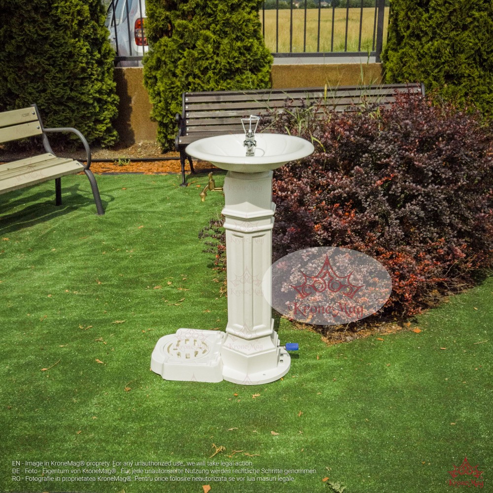 Trinkbrunnen, Standtrinkbrunnen aus Aluminium DURBAN 3P :: KroneMag