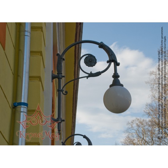 Wandleuchten Außen Antik aus Gusseisen ME143L KUGEL 400