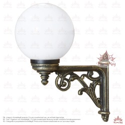 Rustikale Wandlaternen Aussen aus Aluminium TA-101.GLOB250