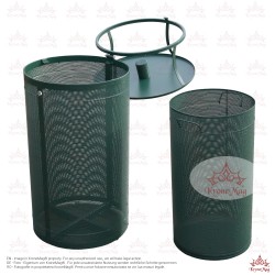 Abfallbehälter mit Abdeckung und Aschenbecher URBAN 10-CSP