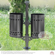 Abfallbehälter für Außen mit Ascher URBAN 2.S