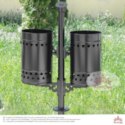 Abfallbehälter für Außen mit Ascher URBAN 2.S