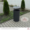 Abfallbehälter mit Abdeckung und Aschenbecher URBAN 10.CS