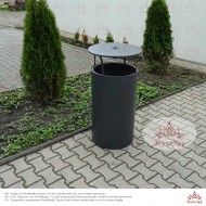 Abfallbehälter mit Abdeckung und Aschenbecher URBAN 10.CS