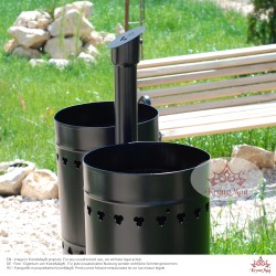 Abfallbehälter für Außen mit Ascher URBAN 2.S Abfallbehälter für Außen mit Ascher URBAN 2.S