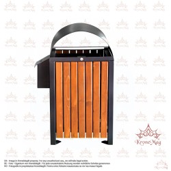 Abfallbehälter für Außen URBAN 9C.1S mit Aschenbecher