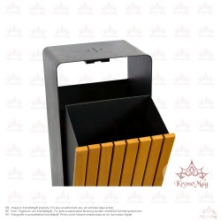 Abfallbehälter für Außen URBAN 19.CS mit Ascher