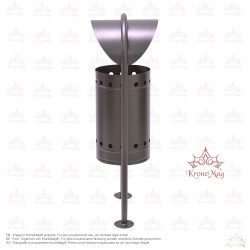 Abfallbehälter für Außen UT3.C mit Schutzdach