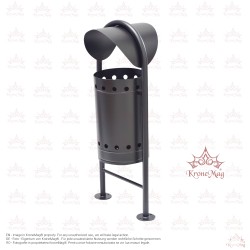 Abfallbehälter für Außen UT3.C mit Schutzdach