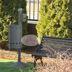 Abfallbehälter für Außen URBAN 1.SRT mit Ascher 