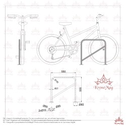 Fahrradständer, Fahrradparker CYCLE-6 Fahrradständer, Fahrradparker CYCLE-6