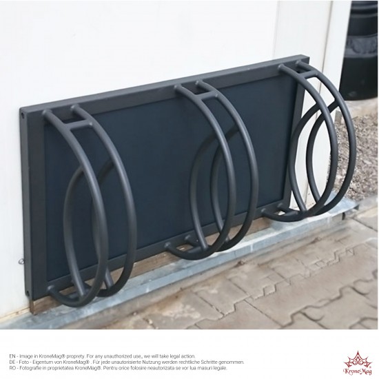 Fahrradständer,Fahrradparker mit Werbeständer BIKE-3.P