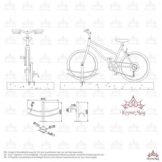 Fahrradständer,Fahrradparker CYCLE-10
