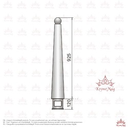 Absperrpfosten, Poller, Pfosten aus Gusseisen 409