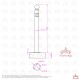 Absperrpfosten,Poller,Pfosten DEL-5F Absperrpfosten,Poller,Pfosten DEL-5F
