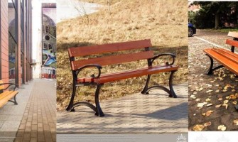 Auf der Parkbank sitzen