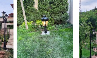 Im Licht der Gartenkandelaber