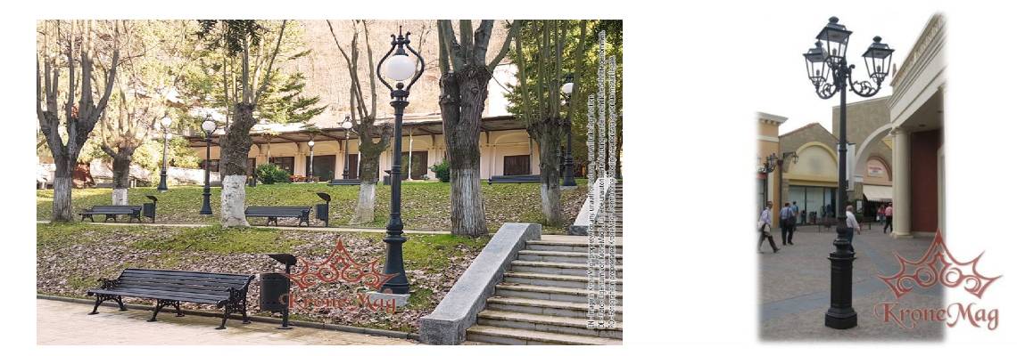 Beleuchtung mit einzelnen Masten