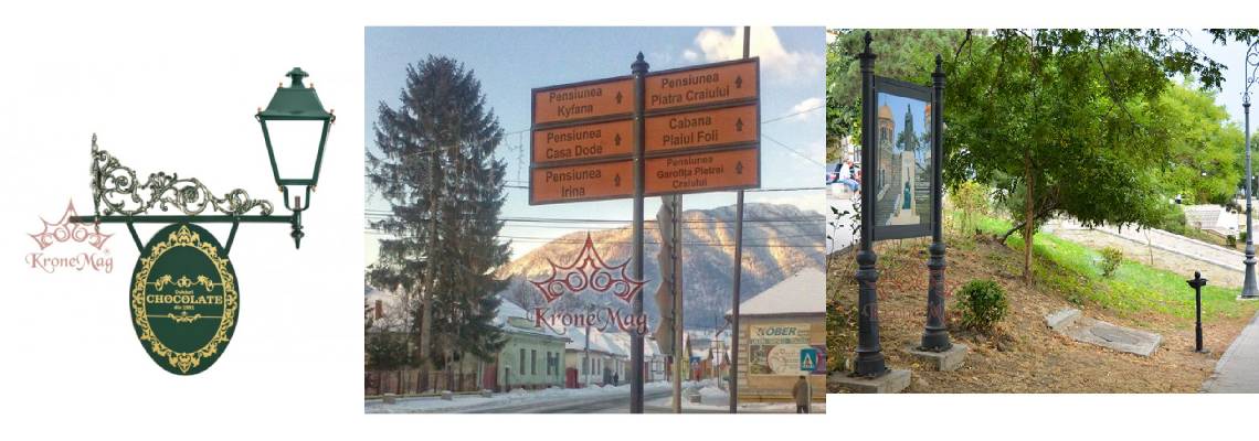 Schilder und Richtungsanzeiger