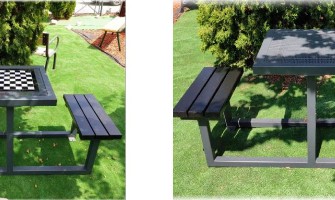 Wir präsentieren unser neuestes Set mit einem Schachbrett Tisch