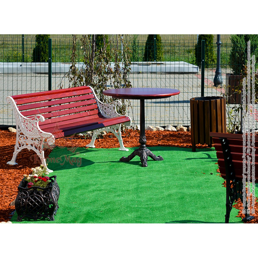 Gartenbänke, Terrassenbänke aus Gusseisen und Holz OSLO :: KroneMag