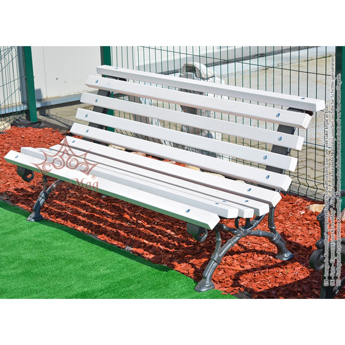 Sitzbänke, Gartenbänke aus Gusseisen und Holz 701 :: KroneMag