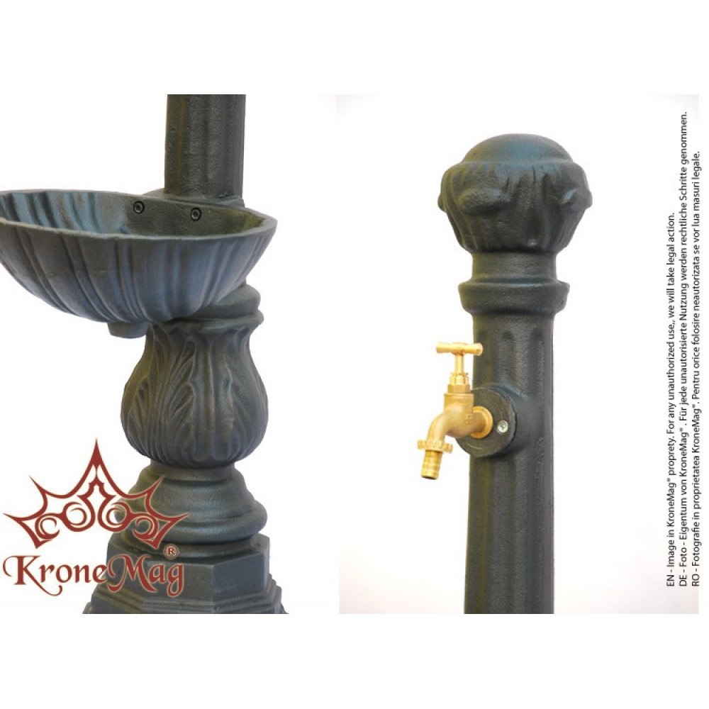 Stilvolles Gartenbrunnen, Standbrunnen aus Gusseisen 605 :: KroneMag