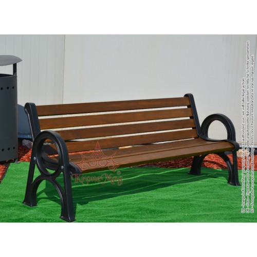 Gartenbänke, Terrassenbänke aus Gusseisen und Holz 709 :: KroneMag