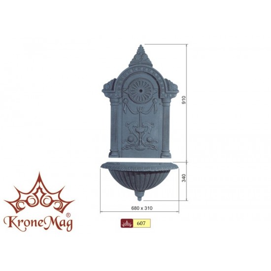 Gartenbrunnen,Wandbrunnen,Trinkbrunnen aus Gusseisen 607 Gartenbrunnen,Wandbrunnen,Trinkbrunnen aus Gusseisen 607