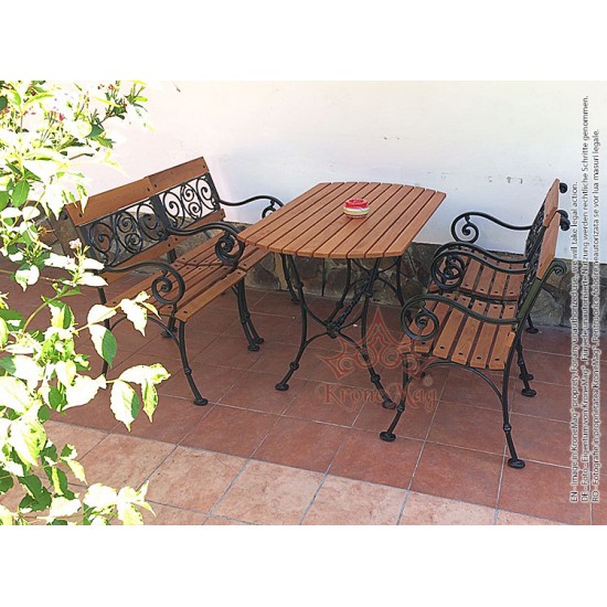 Gartenmobel Terrassenmobel Aus Aluminium Und Holz Malaga 4f