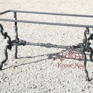 Gartentisch, Terrassentisch mit Gusseisenbeine M803-D