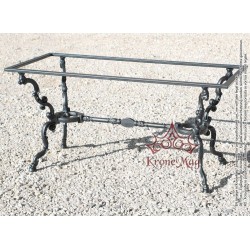 Gartentisch, Terrassentisch mit Gusseisenbeine M803-D