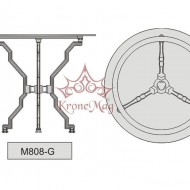 Gartentisch, Terrassentisch mit Gusseisenbeine M808-G