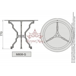 Gartentisch, Terrassentisch mit Gusseisenbeine M808-G Gartentisch, Terrassentisch mit Gusseisenbeine M808-G