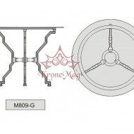 Gartentisch, Terrassentisch mit Gusseisenbeine M809-G