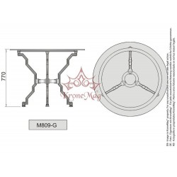 Gartentisch, Terrassentisch mit Gusseisenbeine M809-G Gartentisch, Terrassentisch mit Gusseisenbeine M809-G