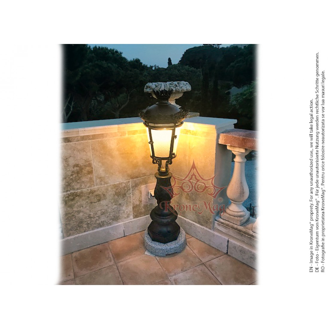 Pollerleuchte Gartenleuchte für Außen aus Guß SI-982PALASIO :: KroneMag