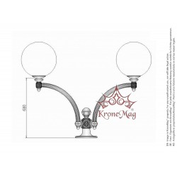 Gusseisen Pollerleuchten für Außen, Wegeleuchten, Standleuchten SI-940H KUGEL 300 Gusseisen Pollerleuchten für Außen, Wegeleuchten, Standleuchten SI-940H KUGEL 300