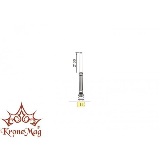 Garten Kandelaber,Gartenbeleuchtung aus Gusseisen H-1