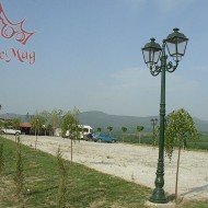 Historische Kandelaber Mastleuchten aus Gusseisen 1K-C2