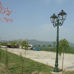 Historische Kandelaber Mastleuchten aus Gusseisen 1K-C2