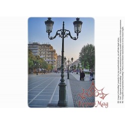 Kandelaber Mastleuchte aus Gusseisen D1-S2